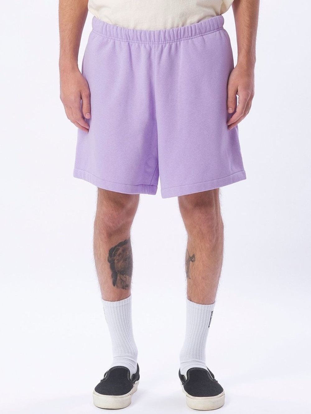 OBEY Established Works Eyes Sweat Shorts in Lavender